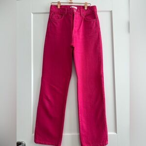 Zara Hot Pink Denim Jeans